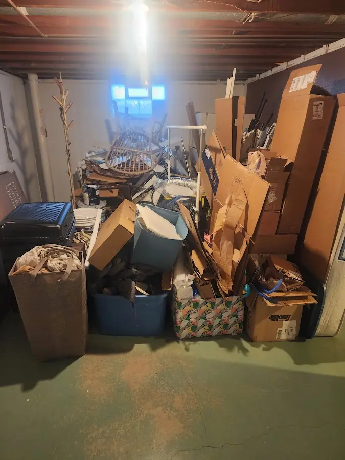 Roll-off dumpster container at job site for Construction Dumpster Rental in Aldan